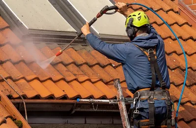 Démoussage et hydrofuge de toiture à Hergugney
